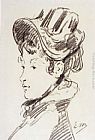 Eduard Manet Portrait of Mme Jules Guillemet painting